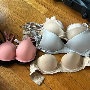 Lot of 9 bras - 2 28C from VS, 7 30B from VS/aerie